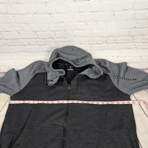 Hurley Men's Gray and Black Hooded Jacket - Picture 6 of 8